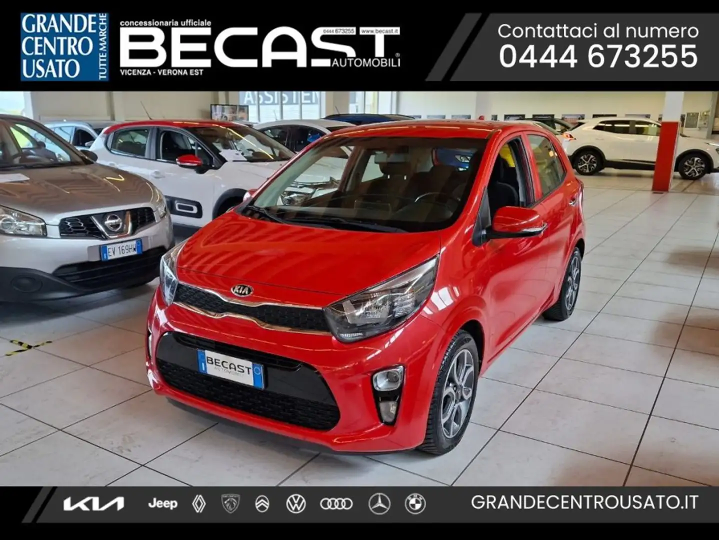 Kia Picanto 1.0 12V EcoGPL 5 porte Cool Rosso - 1