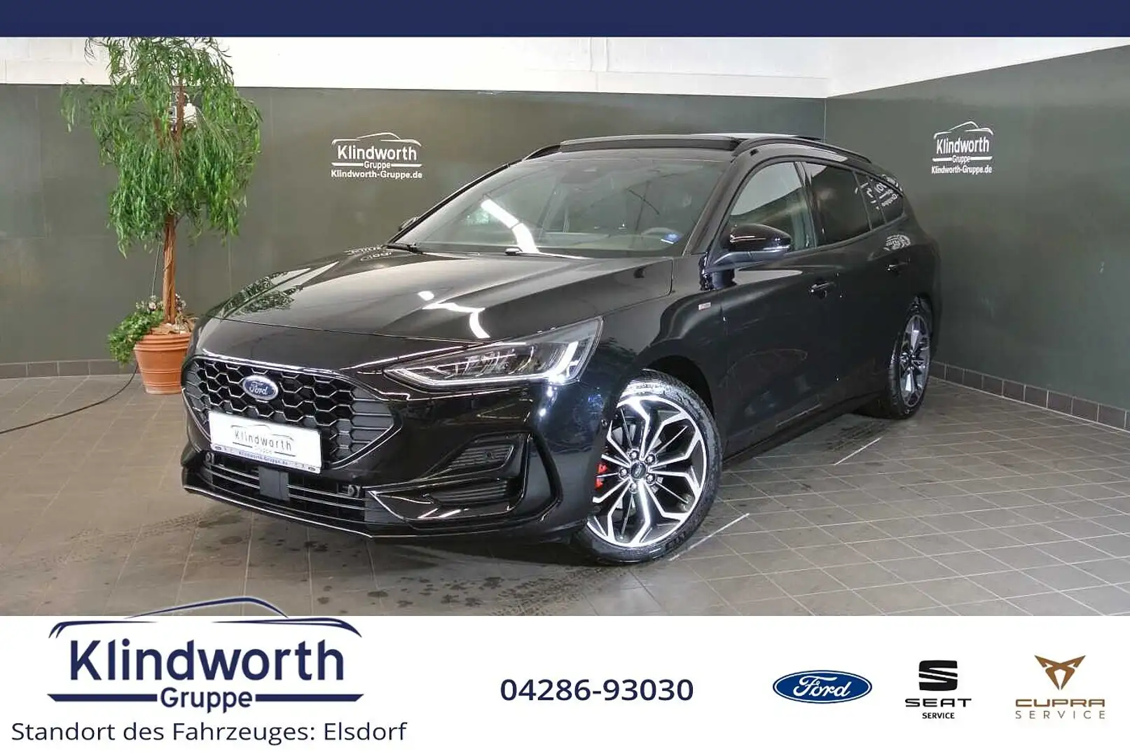 Ford Focus Turnier 1.0 E.Boost MHEV Aut. ST-Line X +AHK+Pano Schwarz - 1
