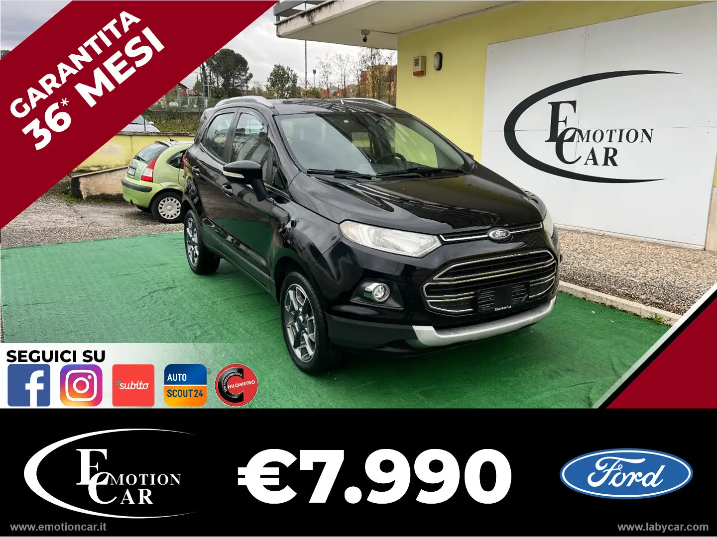 Ford EcoSport 1.5 TDCi 90 CV Titanium - 2015 Negro - 1