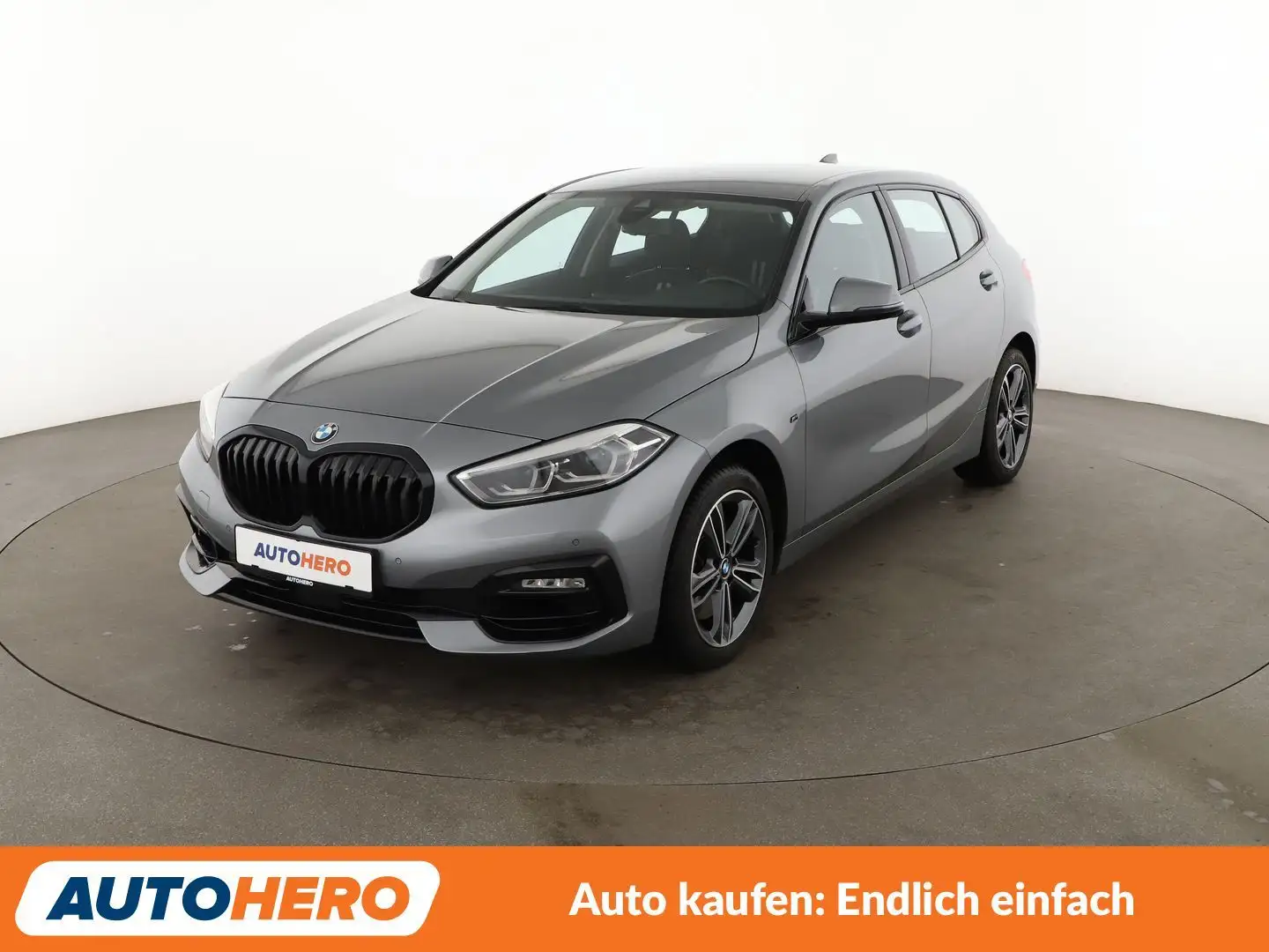 BMW 120 120i Sport Line Aut.*NAVI*TEMPO*LED*PDC*SHZ* Gris - 1