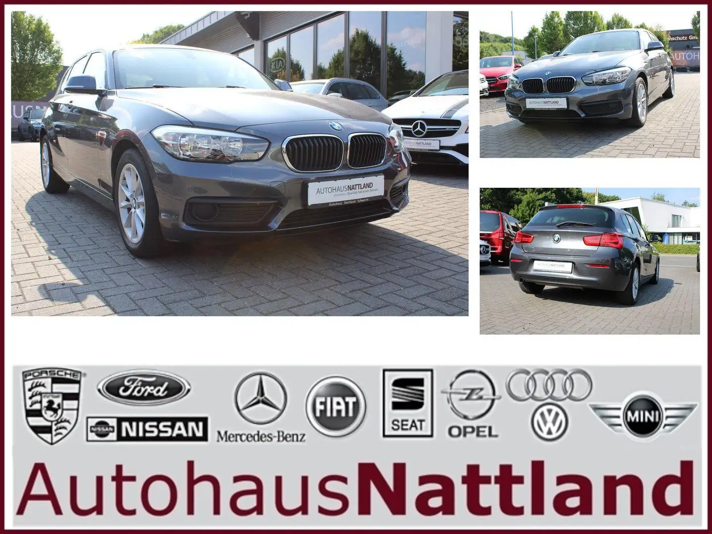 BMW 118 i Lim. 5-trg PDC Klimaautomatik 2.Hand Grijs - 1