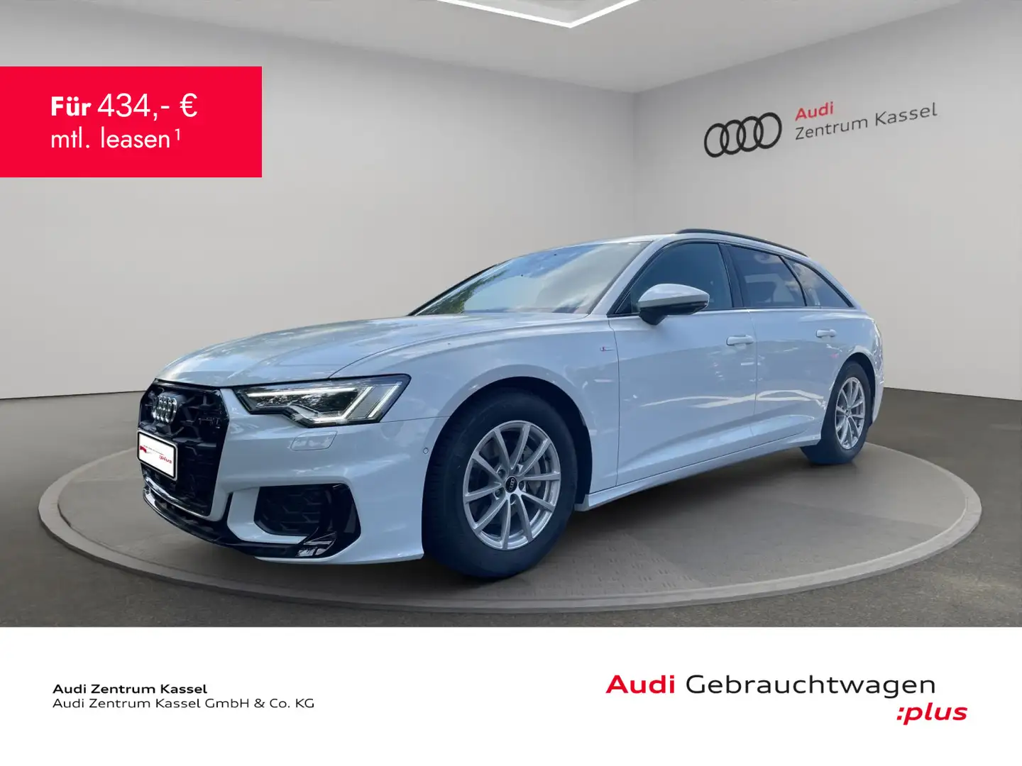 Audi A6 A6 Av. 40 TDI S line Matrix HuD Navi 360° Leder Weiß - 1