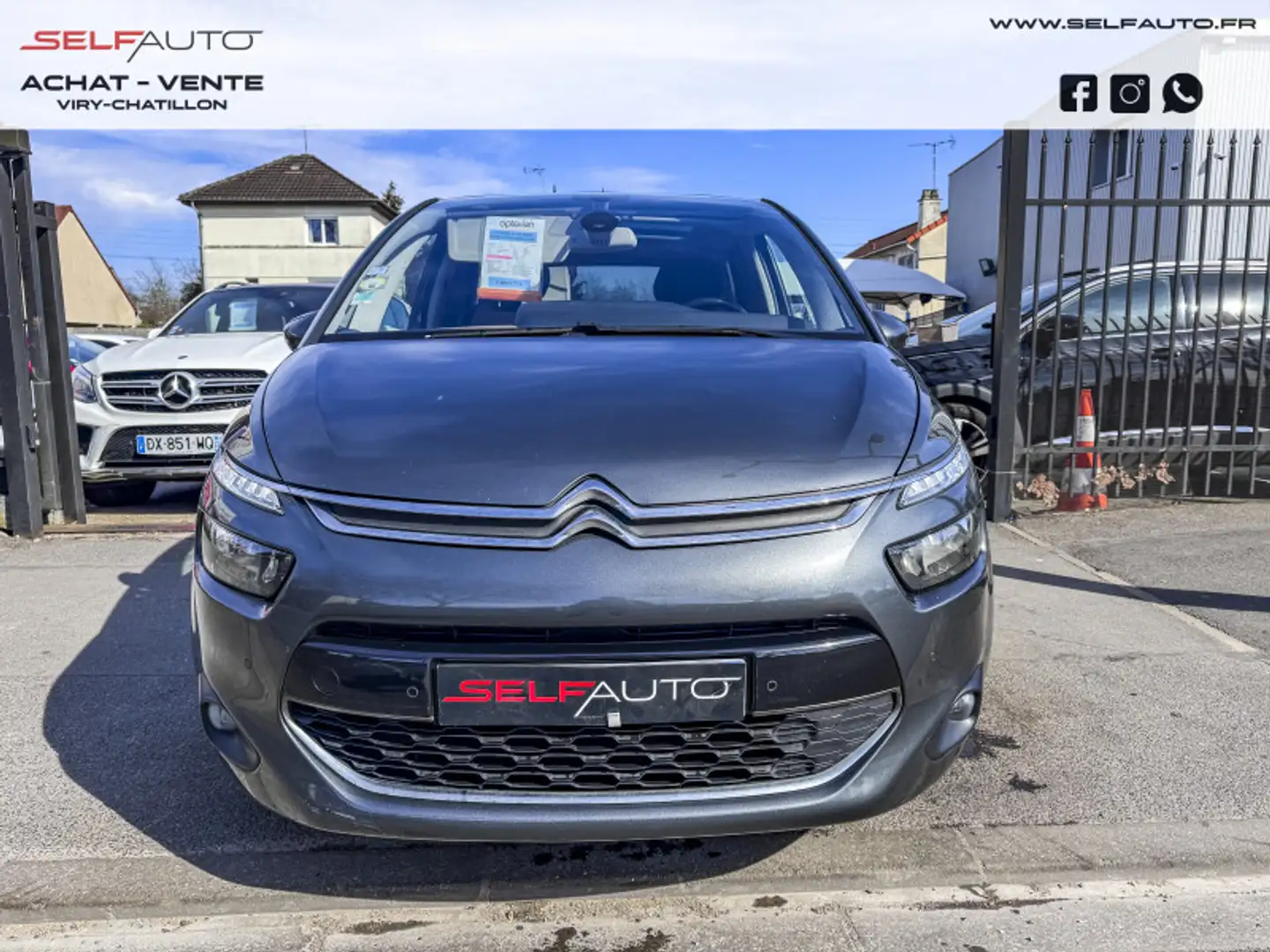Citroen C4 Picasso E-HDI 115CH EXCLUSIVE Gris - 2