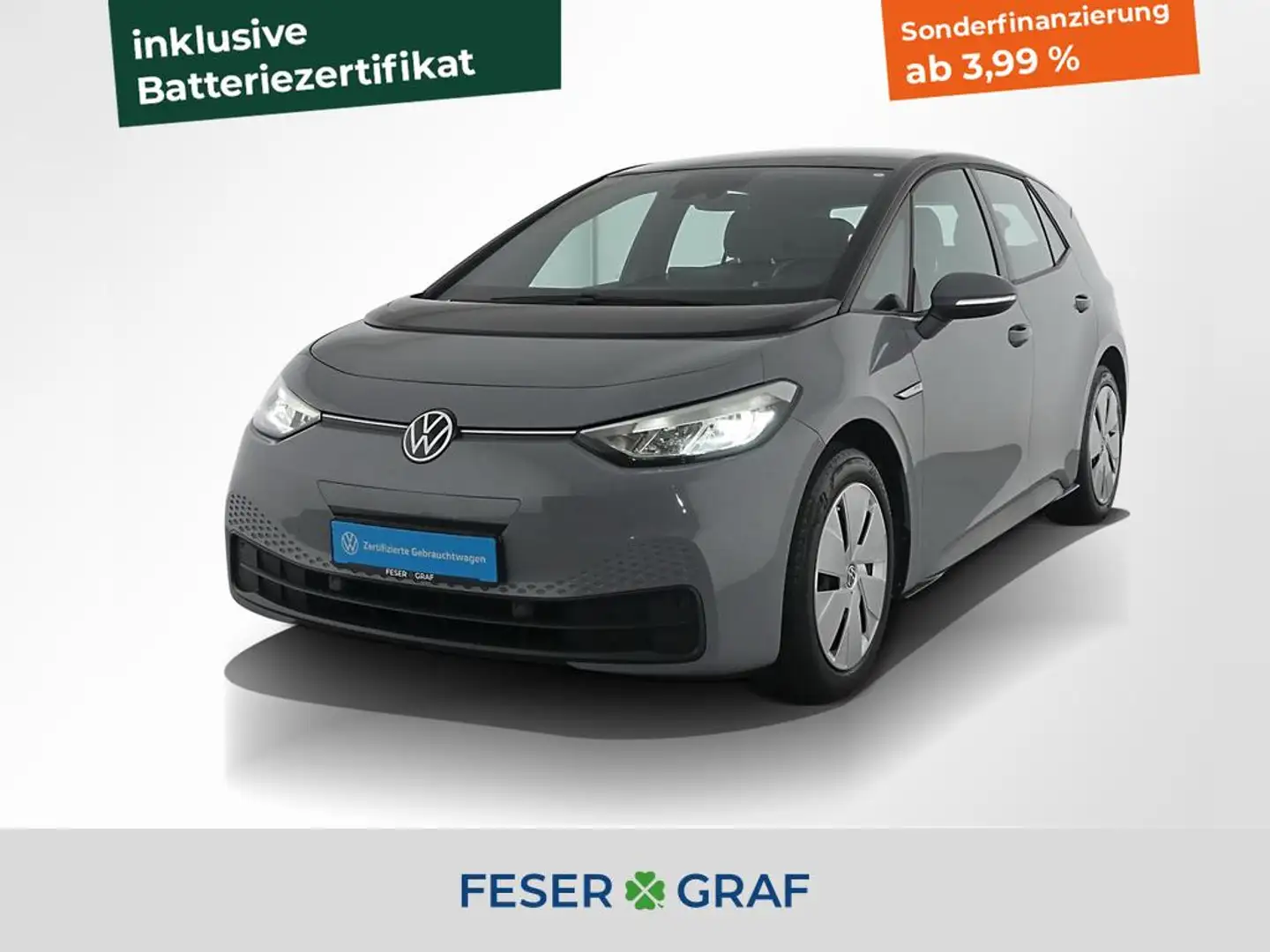 Volkswagen ID.3 Life 150 kW 58 kWh 1-Gang-Automatik LED/ACC Grigio - 1