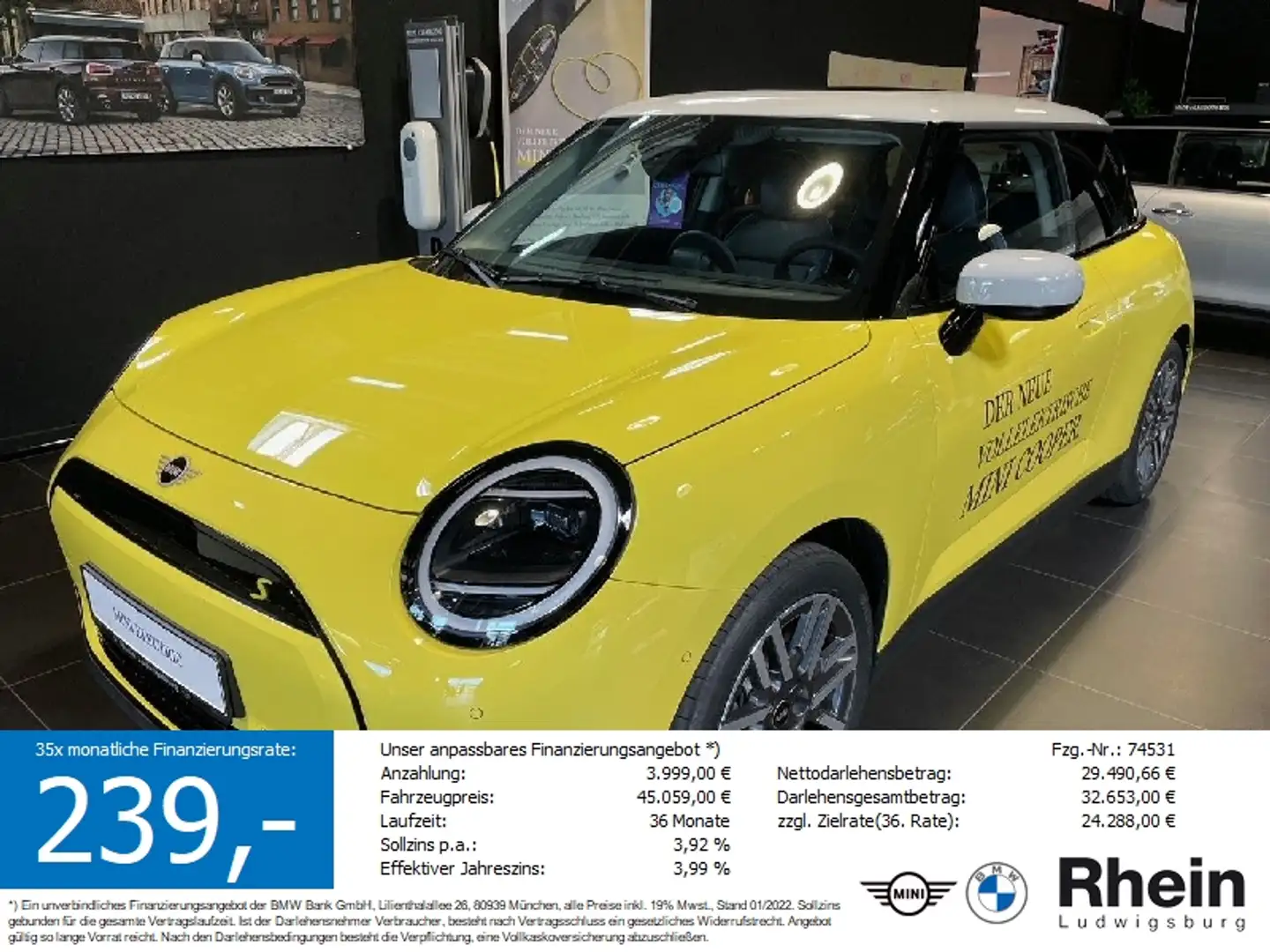 MINI Cooper SE HUD* SHZ* Sárga - 1