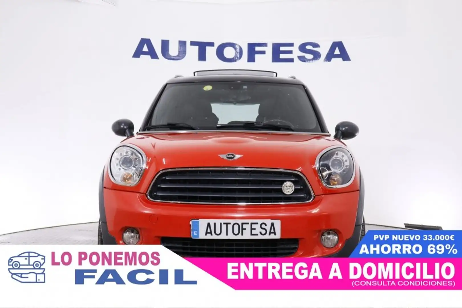 MINI One D 1.6 ALL4 PACK RED HOT CHILI 112CV # TECHO PANORAMI Rojo - 2