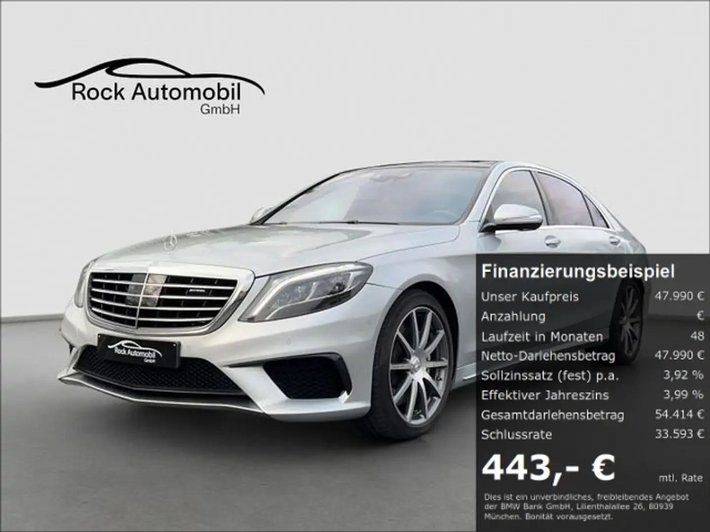 Mercedes-Benz S 63 AMG 4Matic L Designo Burmester Chauffeur Argintiu - 1