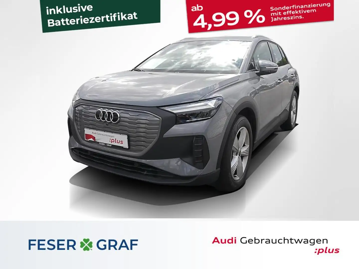 Audi Q4 e-tron 40 e-tron Navi PDC V-Cockpit Tempomat 19" Grau - 1