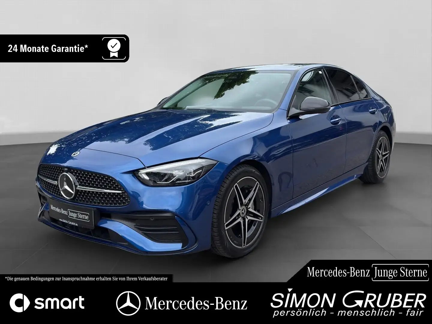 Mercedes-Benz C 220 d AMG Night Burmester Schiebedach Kamera Blu/Azzurro - 1