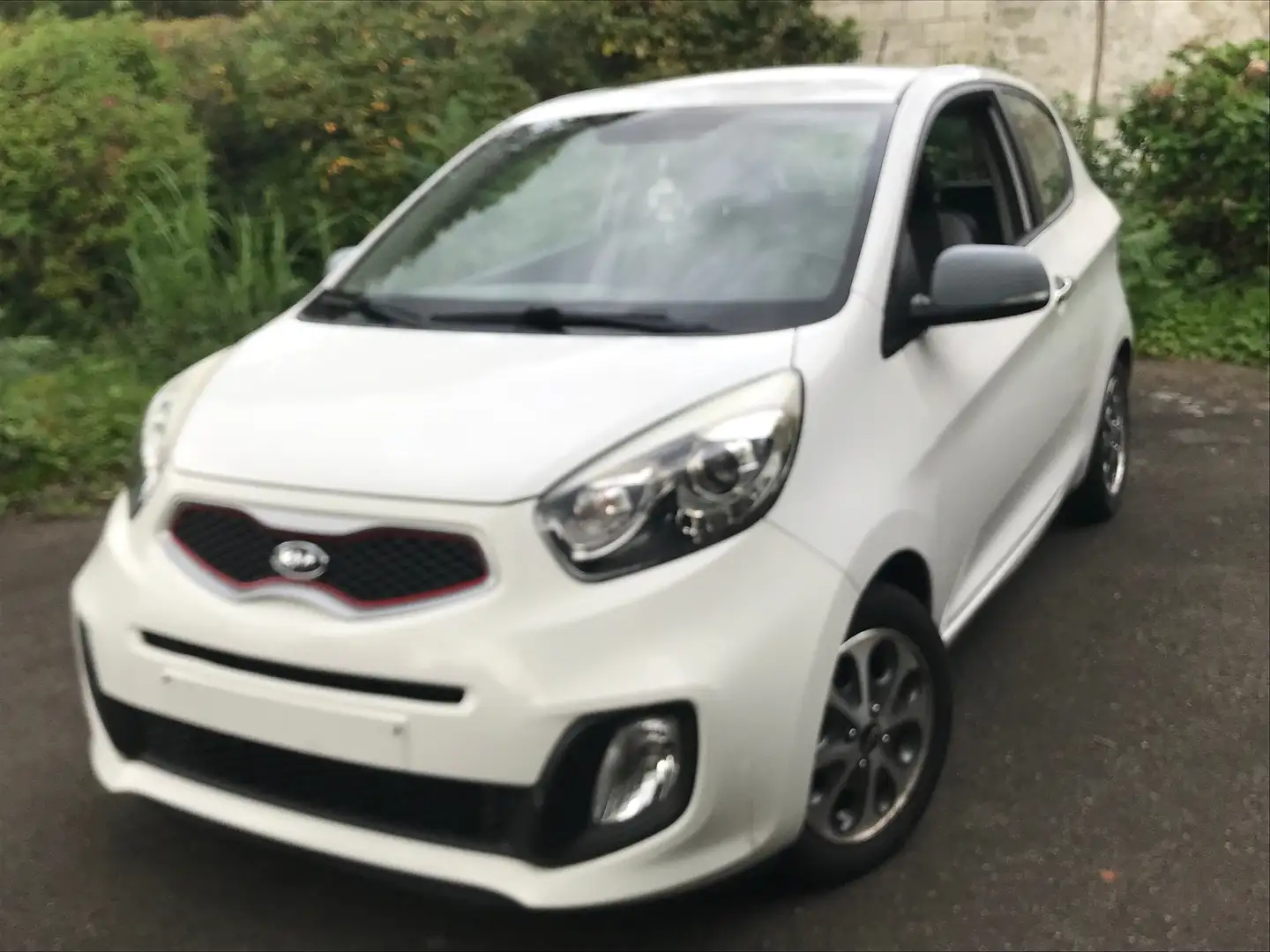 Kia Picanto NEW Picanto - 1,0 ess /Cuir partiel /PDC /JA 14" Biały - 1