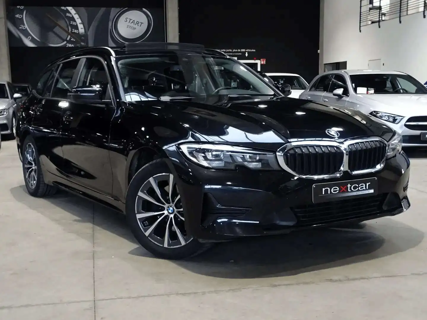 BMW 320 dA Touring 163 G21 *LED-NAVI-CUIR-TOIT PANO* Noir - 2