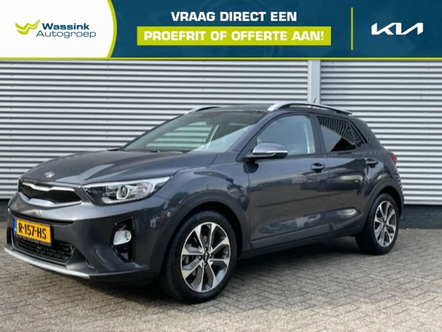 Kia Stonic 1.0 T-GDi 100pk DynamicLine | Stoel/Stuurwielverwa Grijs - 1