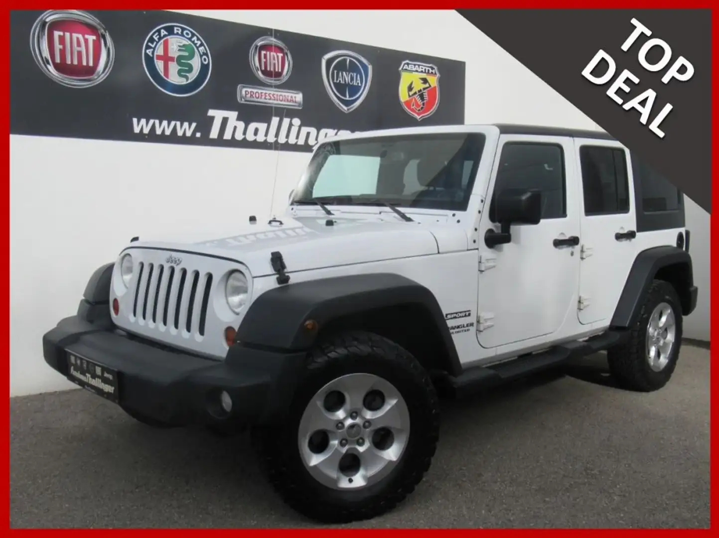 Jeep Wrangler UNLIMITED 2.8 CRD Sport 6MT *AHV* Weiß - 1