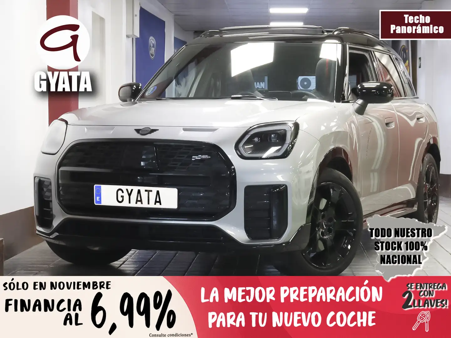 MINI Cooper Countryman D AUT. Gris - 1