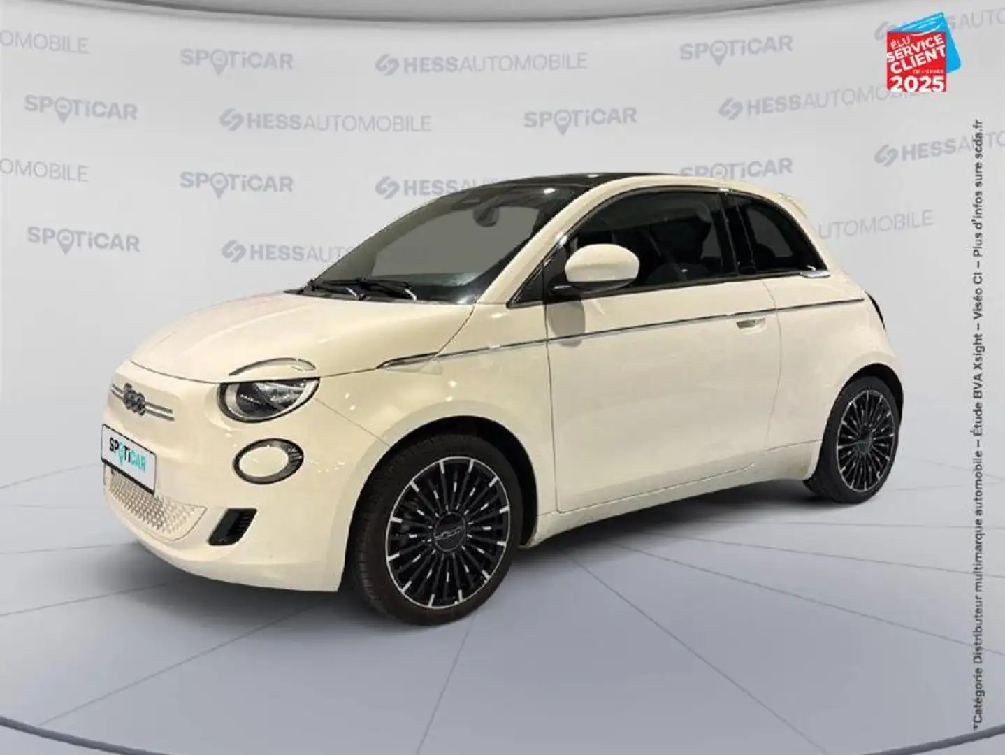 Fiat 500e e 118ch Icône Plus (step1) 2021 Tpano GPS Blanc - 1