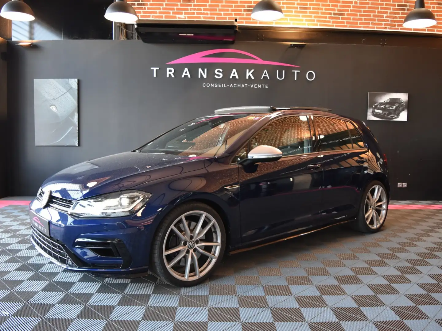 Volkswagen Golf R Bleu - 1