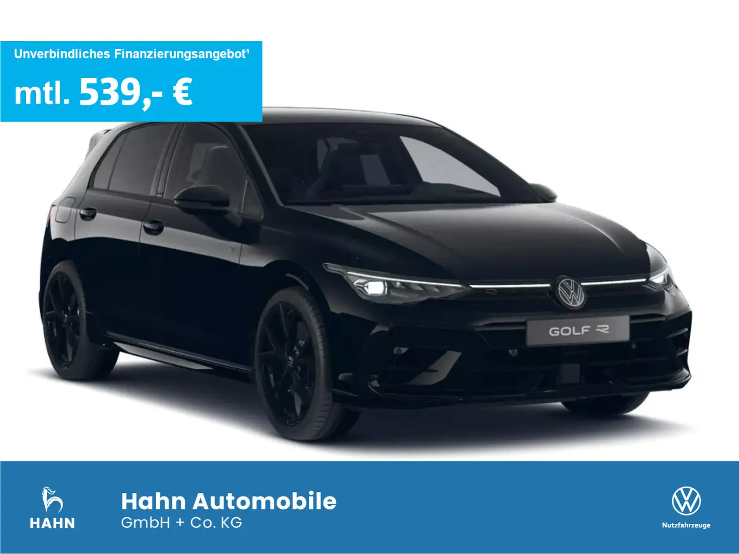 Volkswagen Golf R 2,0 l TSI 4MOT 333 PS DSG BLACK EDITION Zwart - 1