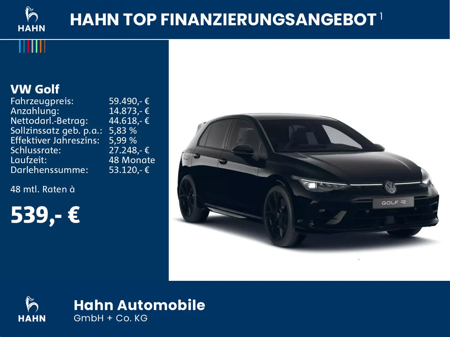 Volkswagen Golf R 2,0 l TSI 4MOT 333 PS DSG BLACK EDITION Zwart - 2