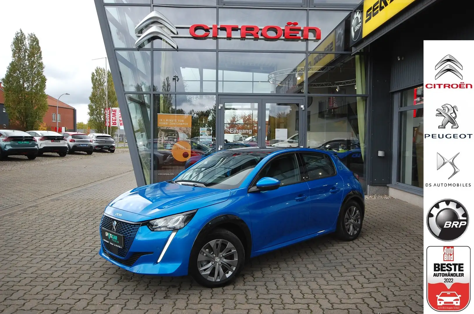 Peugeot e-208 e-208 Allure + SITZ- & STANDHZG. + NAVI + PANORAMA Blau - 1