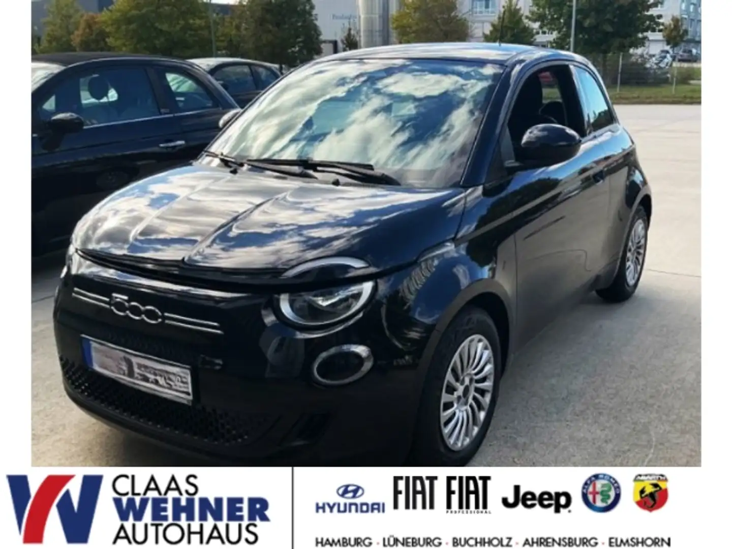 Fiat 500e e  Neuer Action Automatik Komfort,-Radio,-Winter-P Schwarz - 1