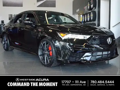 Black 2026 Acura Integra Sedan Front-Wheel Drive 6-Speed Manual
