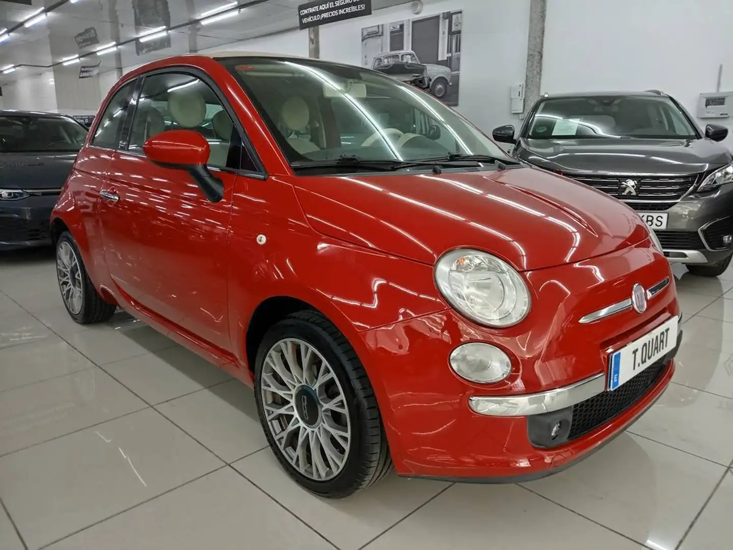 Fiat 500C 1.2 Lounge Rojo - 2