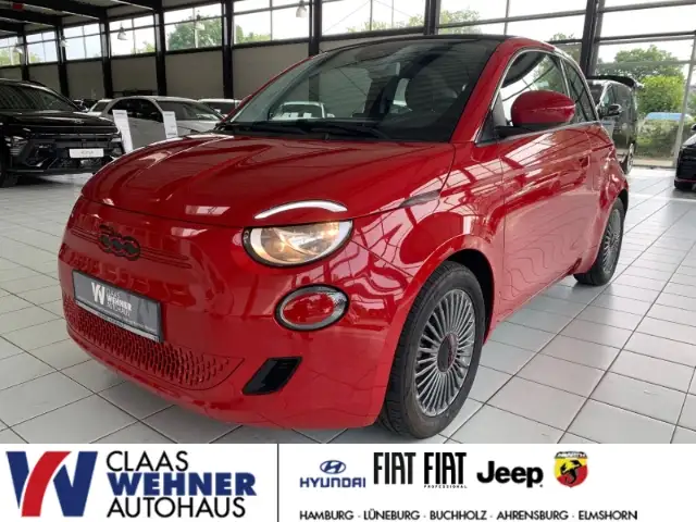 Fiat 500 RED Faltdach Navi Digitales Cockpit