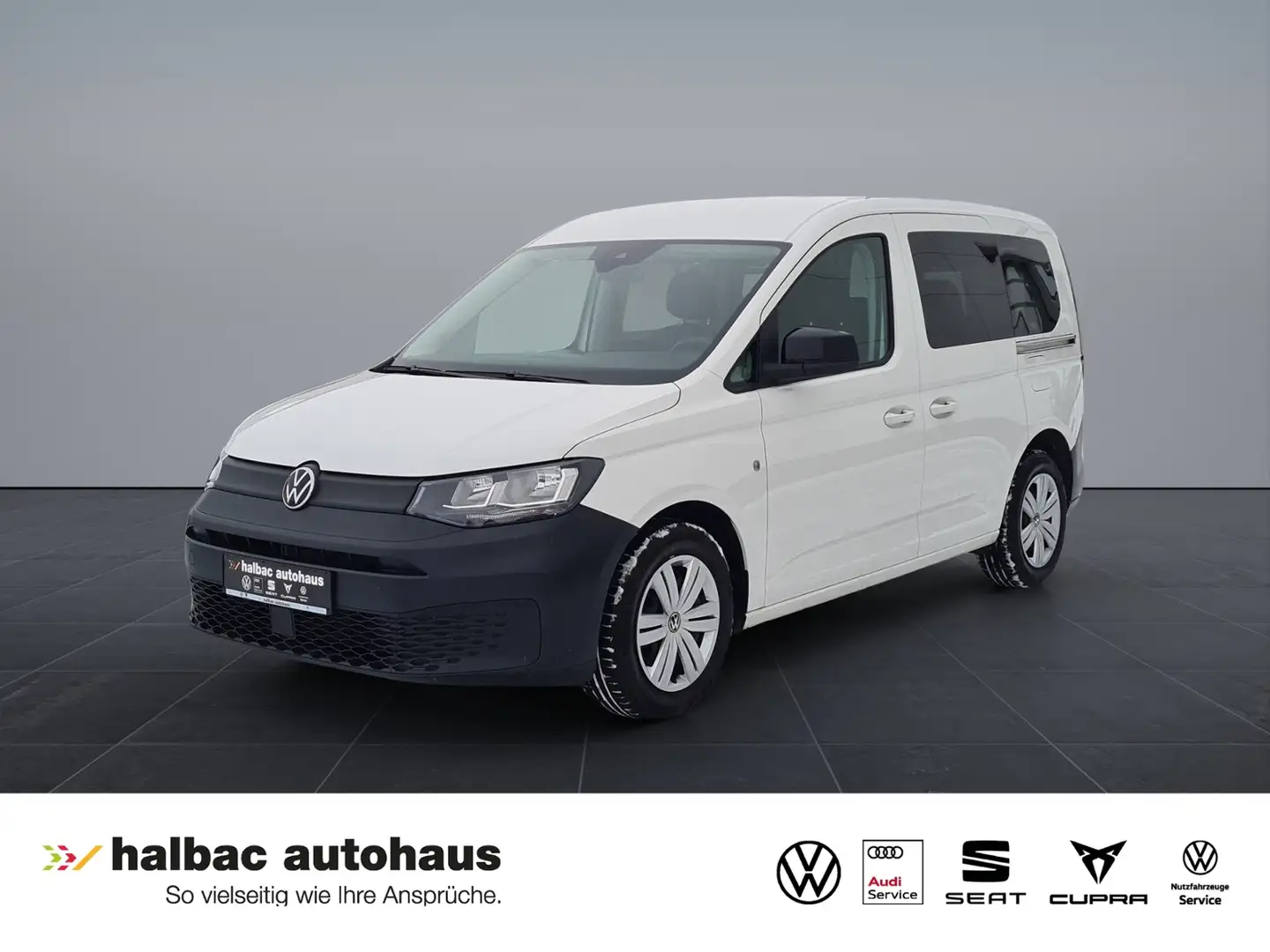 Volkswagen Caddy 1.5 TSI +KLIMA+PDC+APPCONN+LICHTuSICHT+GETÖNTESCH Weiß - 1