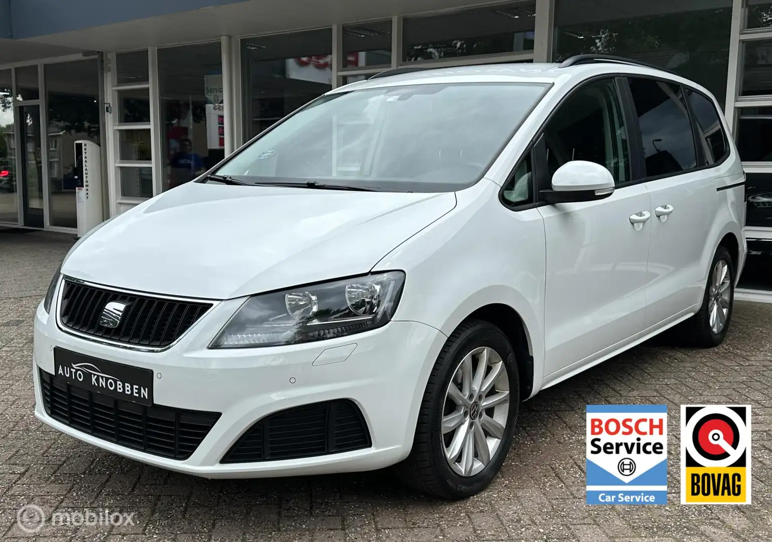 SEAT Alhambra 1.4 TSI Reference 7p Navi, Climat, Pdc, Trekhaak, Wit - 1