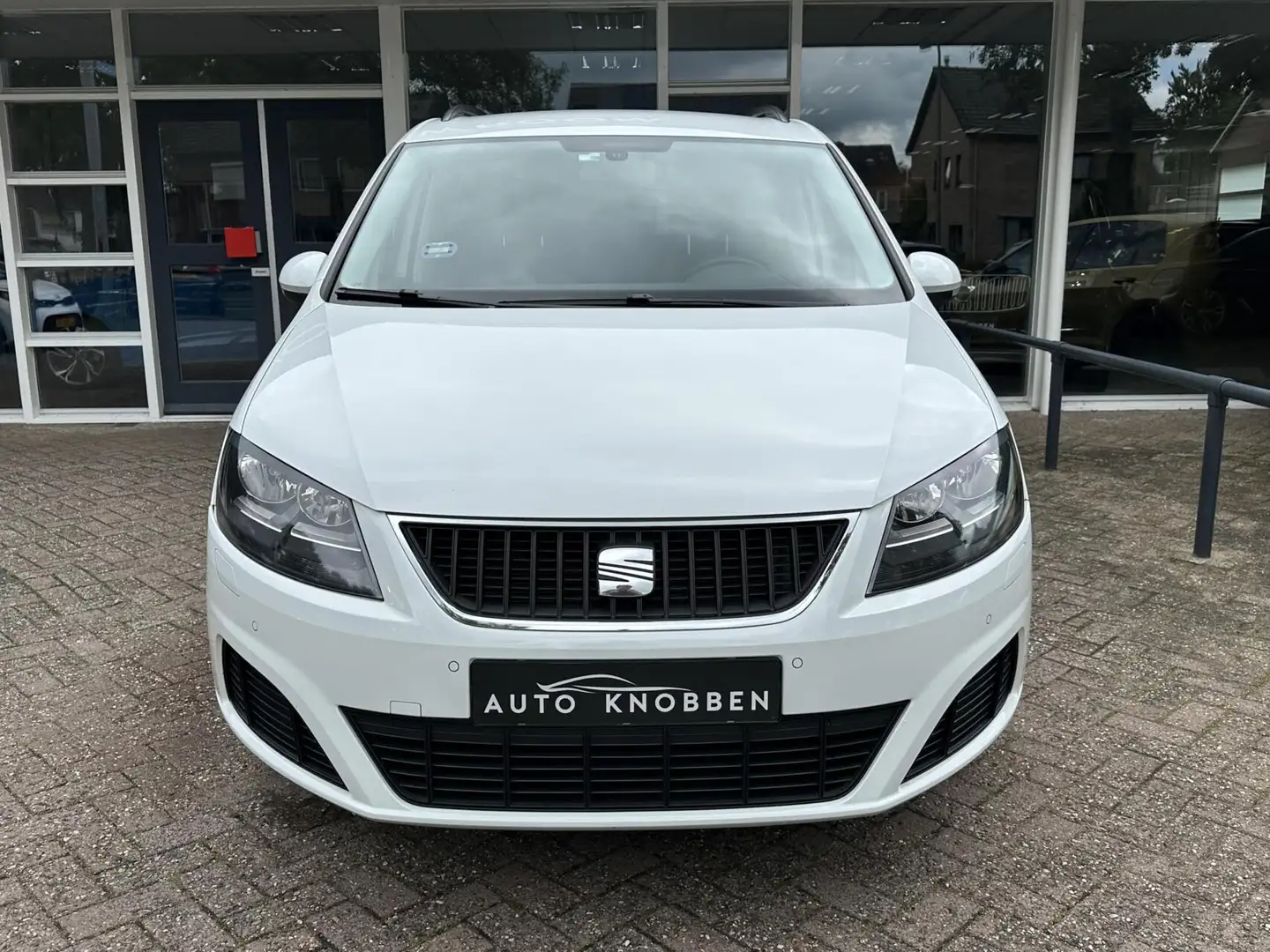 SEAT Alhambra 1.4 TSI Reference 7p Navi, Climat, Pdc, Trekhaak, Blanco - 2