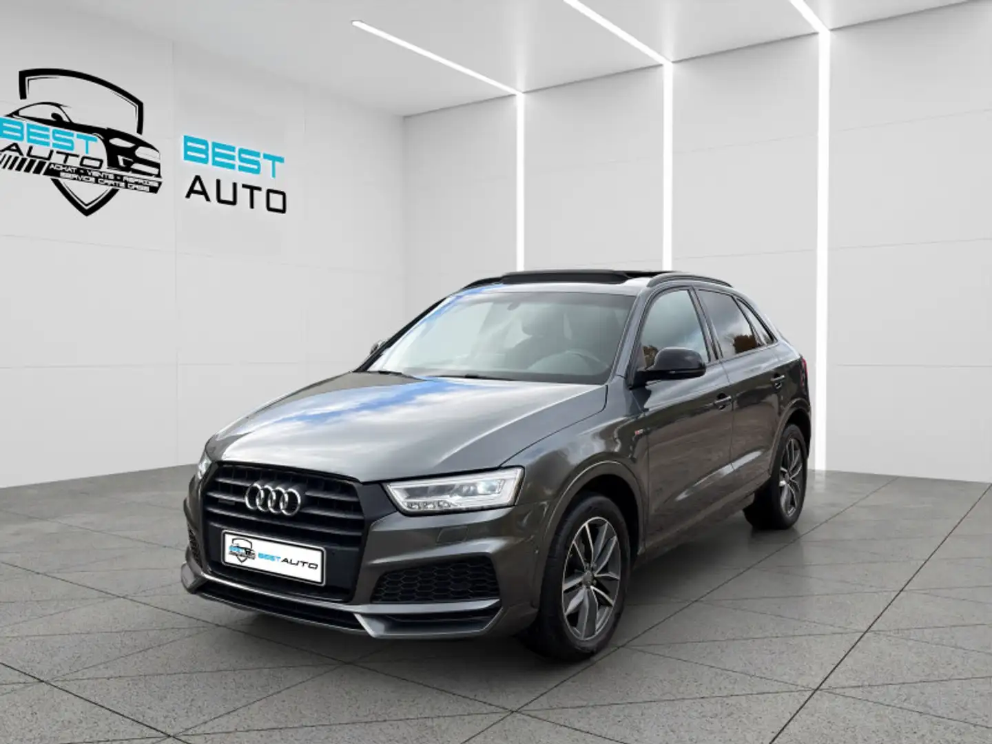 Audi Q3 35 TDI 150CH S LINE MIDNIGHT SERIES QUATTRO S TRONIC 7 Gris - 1