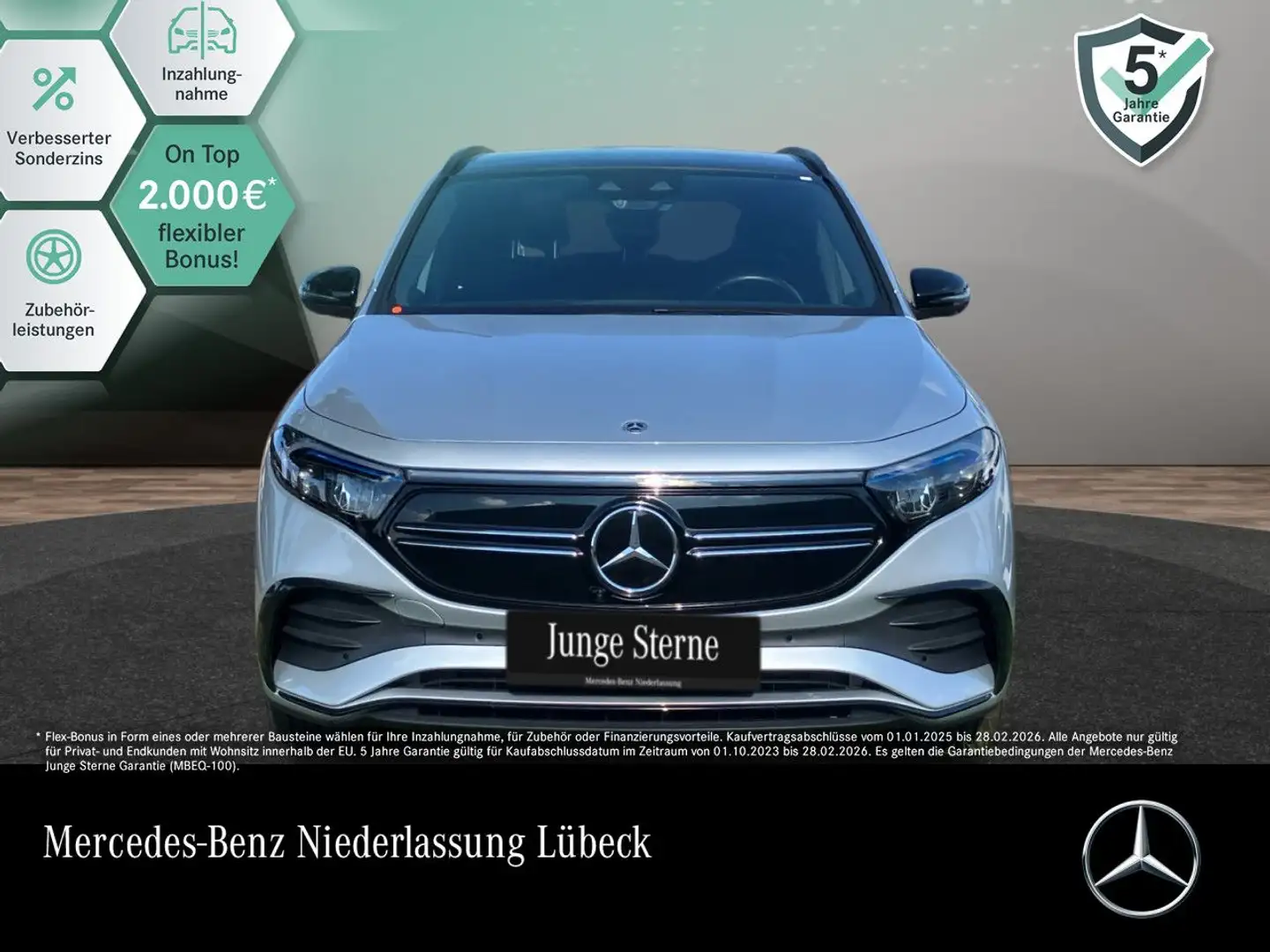 Mercedes-Benz EQA 350 4M AMG+NIGHT+19"+ADVANCED+AHK+PANO+360+EDW Серебристый - 1
