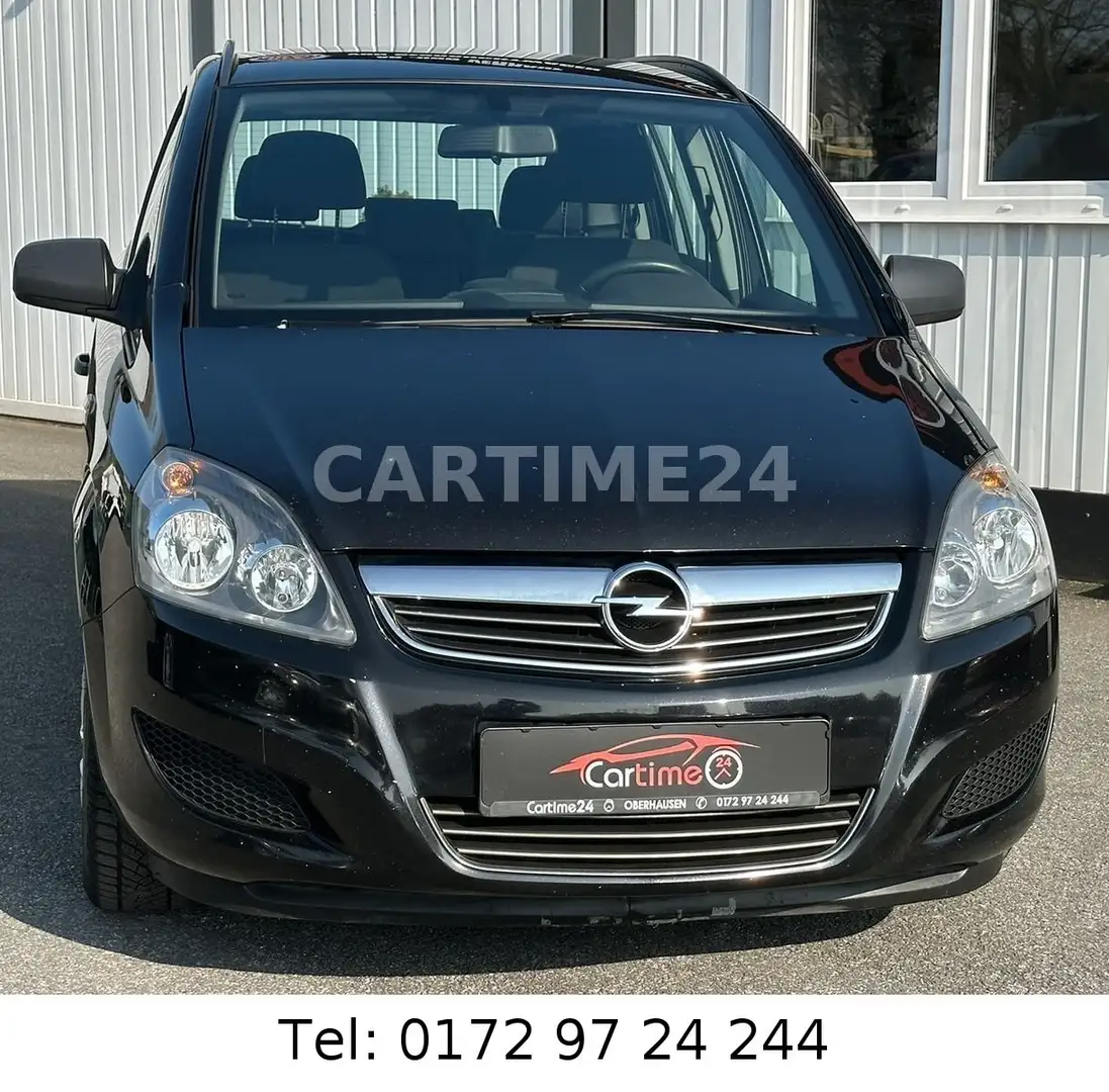 Opel Zafira B Selection 1,6 Ltr.*SCHECKHEFT*7 SITZER* Zwart - 1
