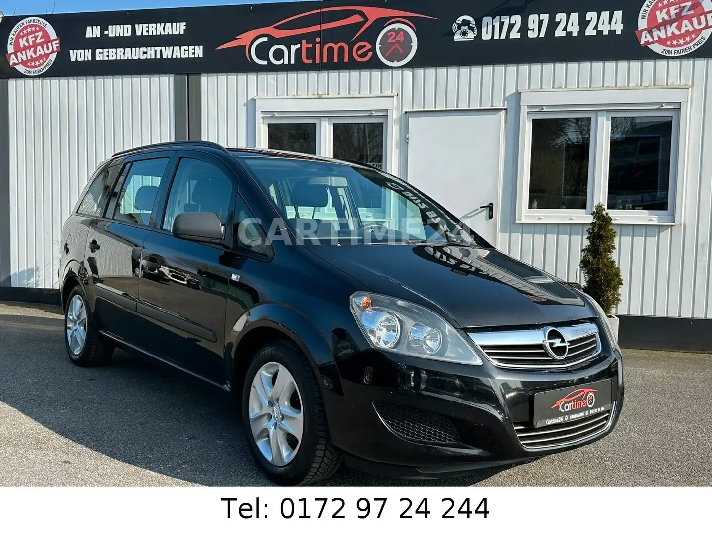Opel Zafira B Selection 1,6 Ltr.*SCHECKHEFT*7 SITZER* Zwart - 2