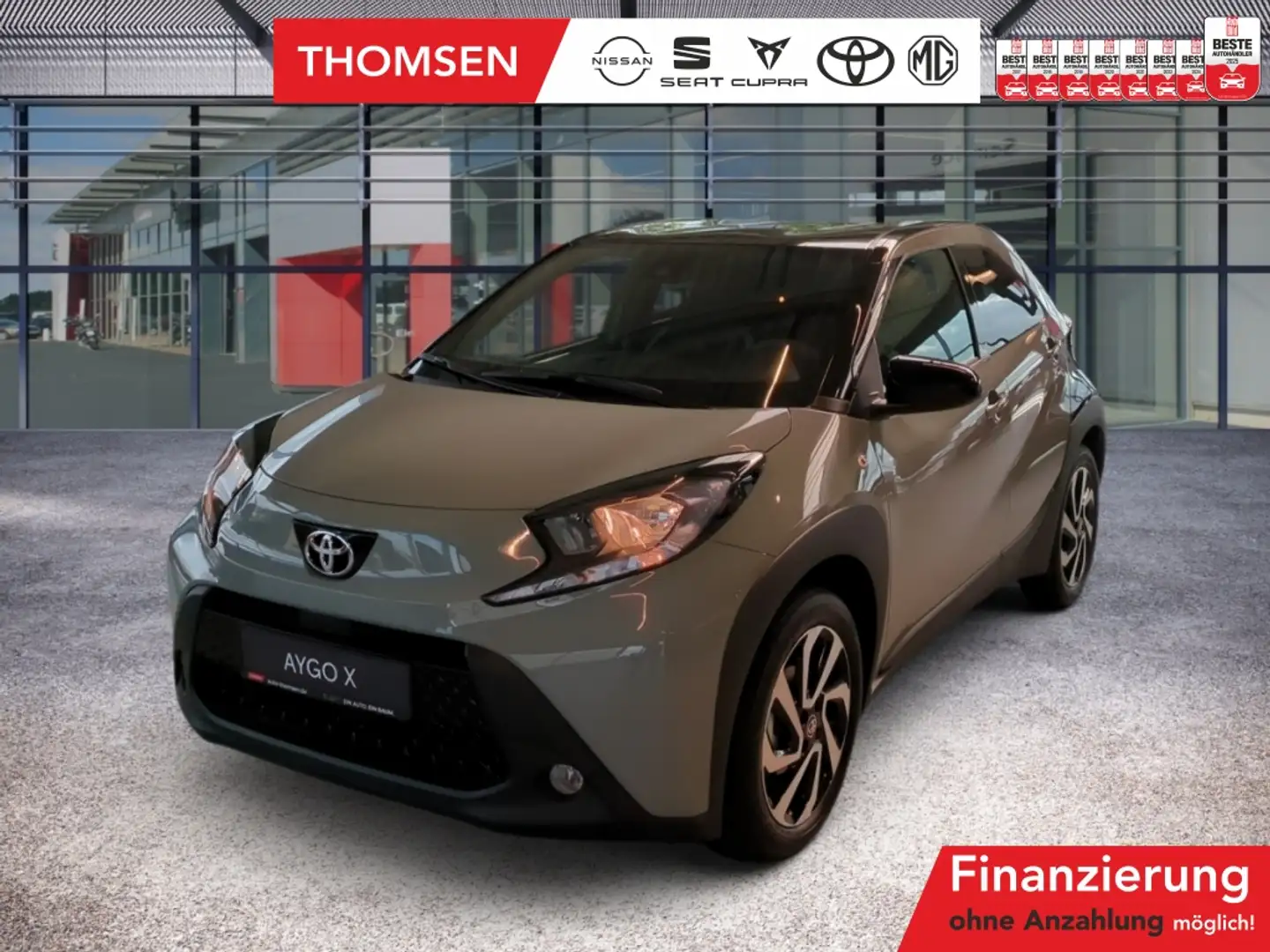 Toyota Aygo 1.0 Team D ACC+Navi+Fernlichtass.+Kam.+PDC Gris - 1