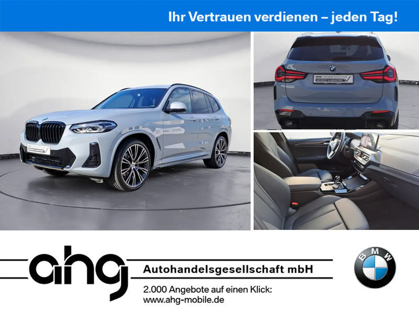 BMW X3 🚀Sofort-Verfügbar🚀 📍AHG Exclusiv Angebot Grau - 1