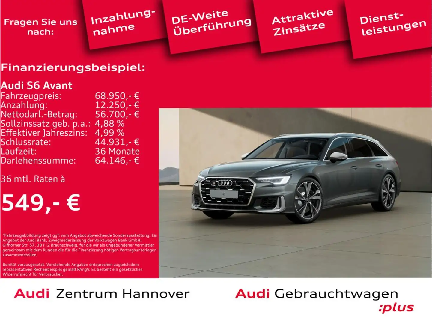 Audi S6 Avant 55 TDI qu. Standh. LED Memory Navi Grau - 2