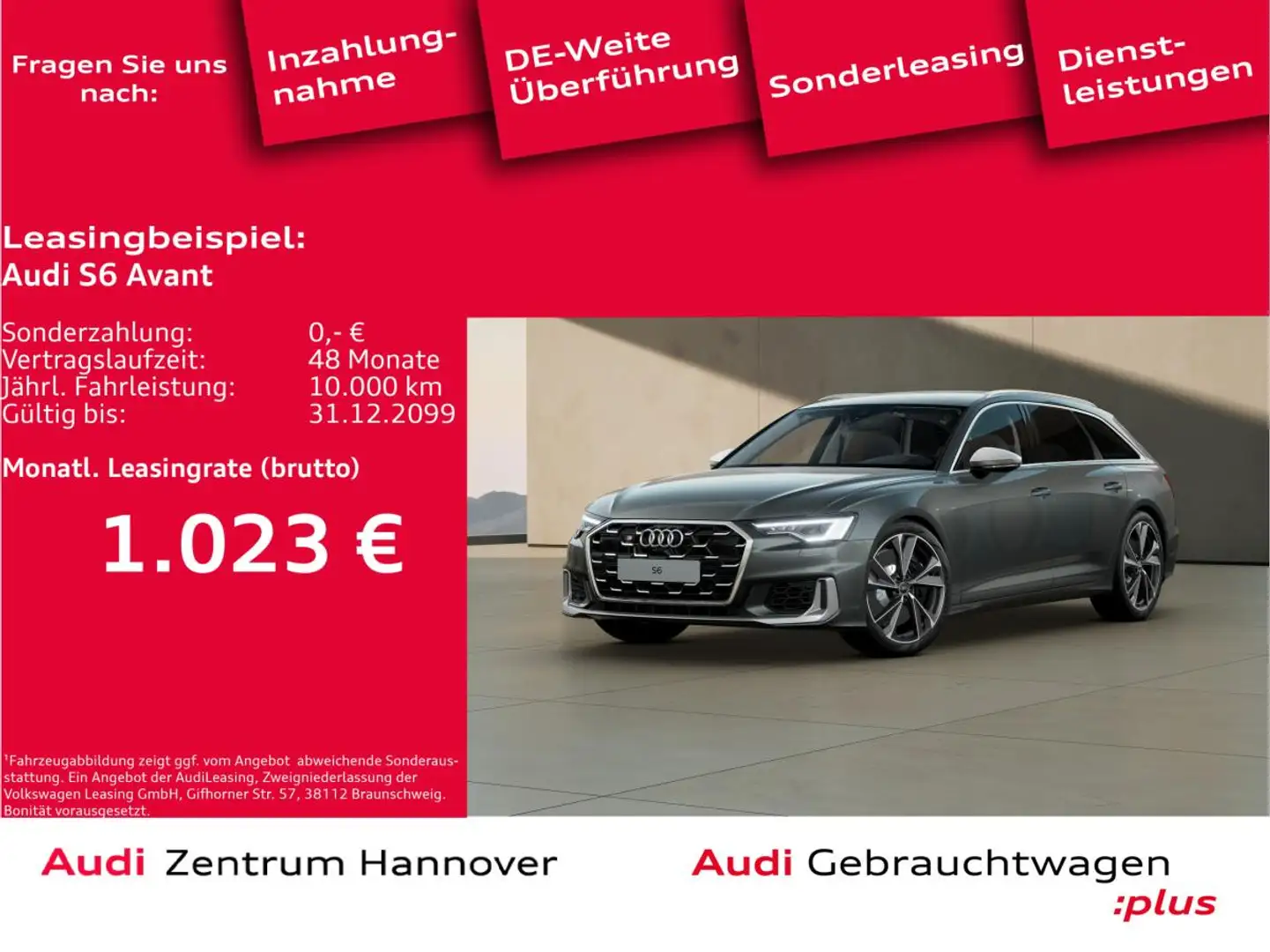 Audi S6 Avant 55 TDI qu. Standh. LED Memory Navi Grau - 1