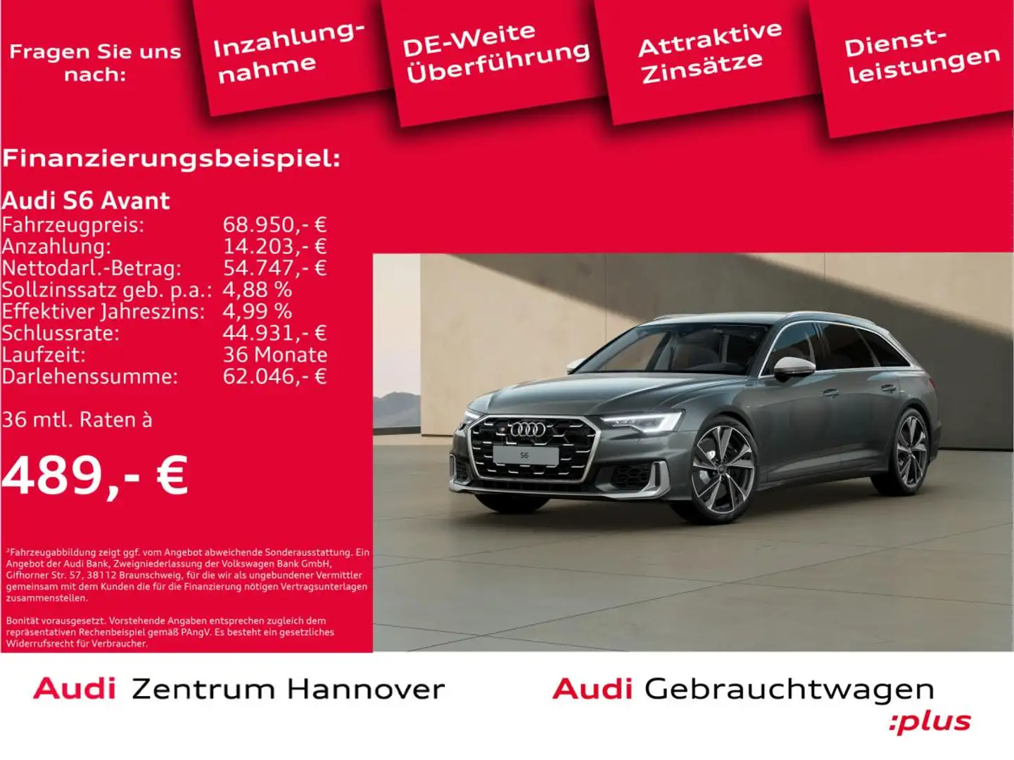 Audi S6 Avant 55 TDI qu. Standh. LED Memory Navi Grau - 2