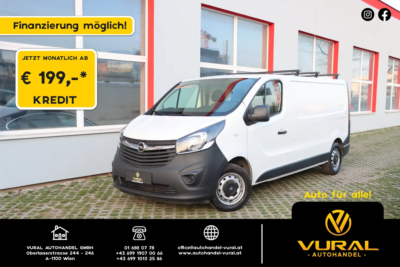 Opel Vivaro Kasten L2H1  2,9t Weiß - 1
