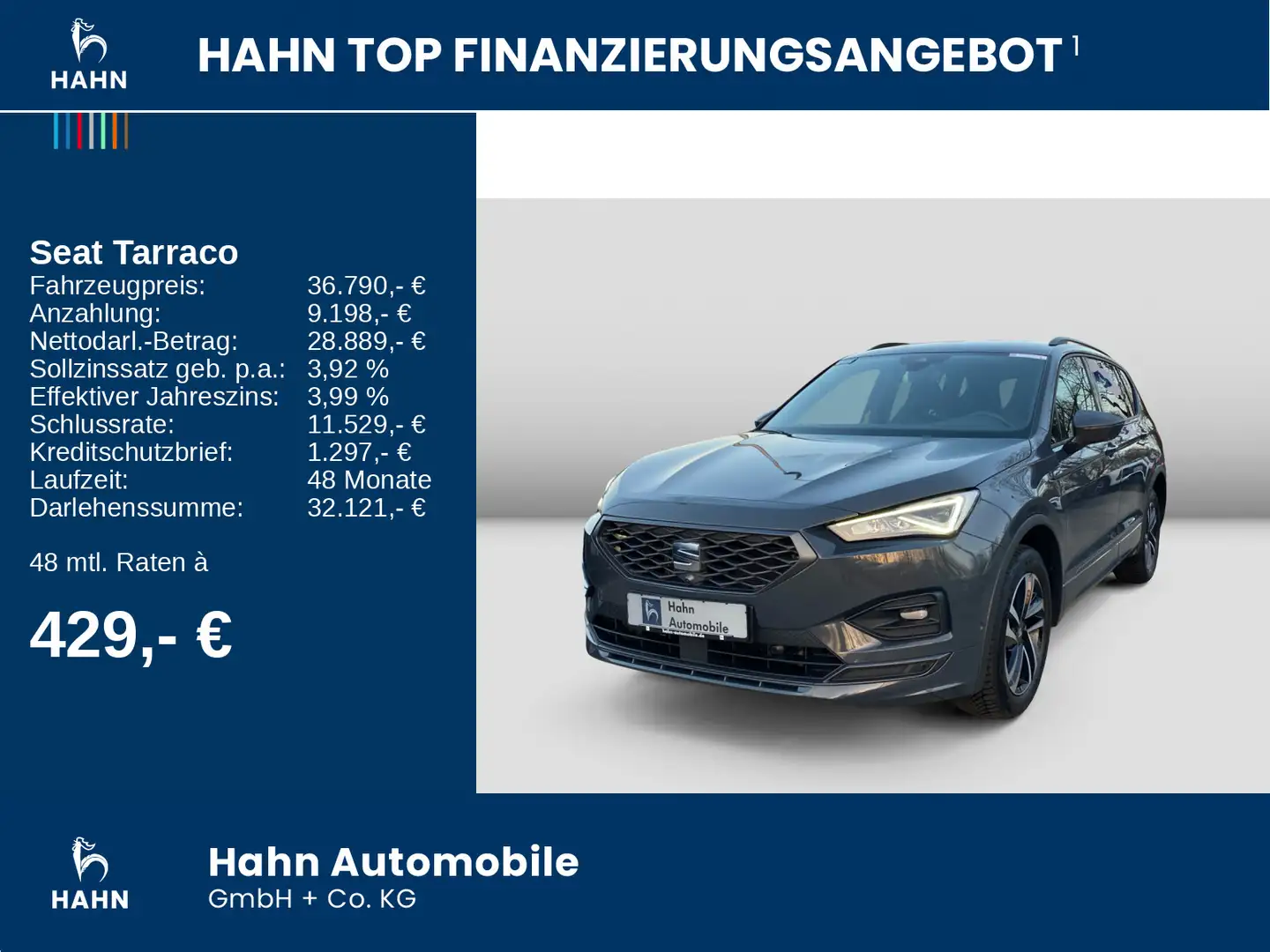 SEAT Tarraco FR 2.0TDI DSG LED ACC AHK Navi Kessy Grau - 2
