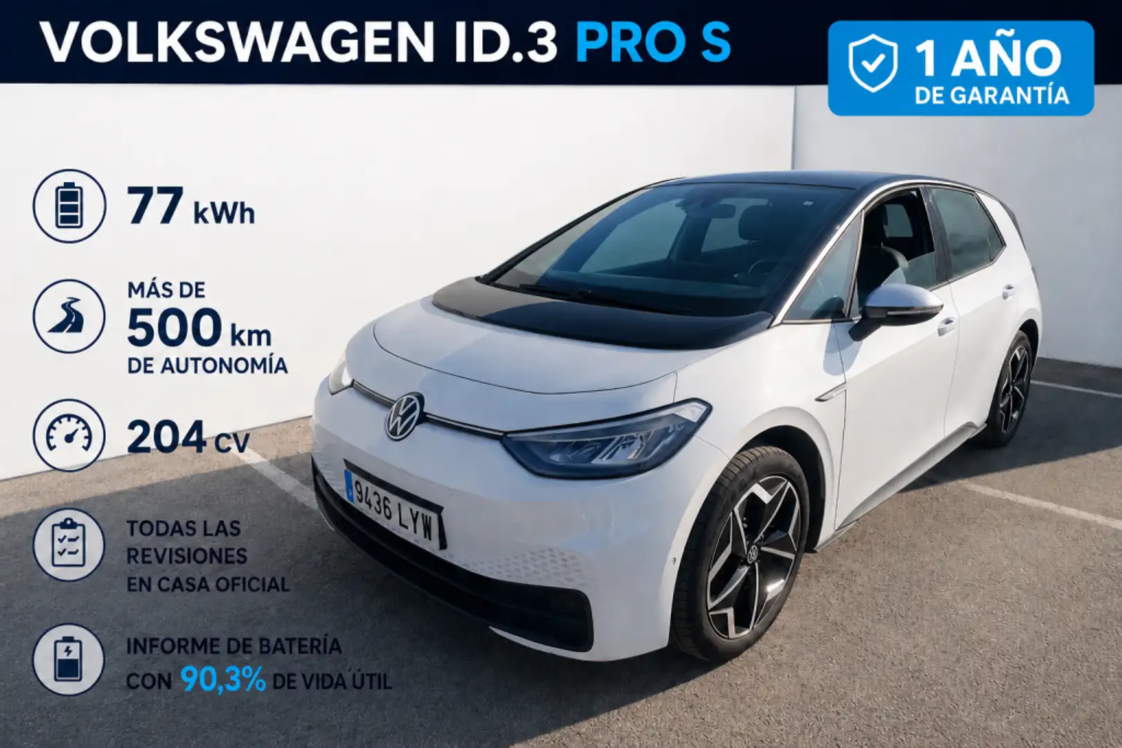Volkswagen ID.3 Pro S Life 150kW Blanco - 1