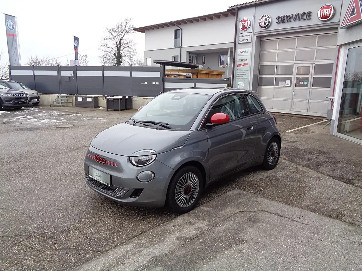 Fiat 500e 500 Elektro Red Edition 42 kWh Hatchback Gris - 1