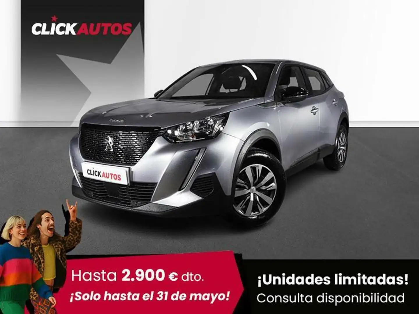 Peugeot 2008 1.2 PureTech S&S Active Pack 100 Grau - 1