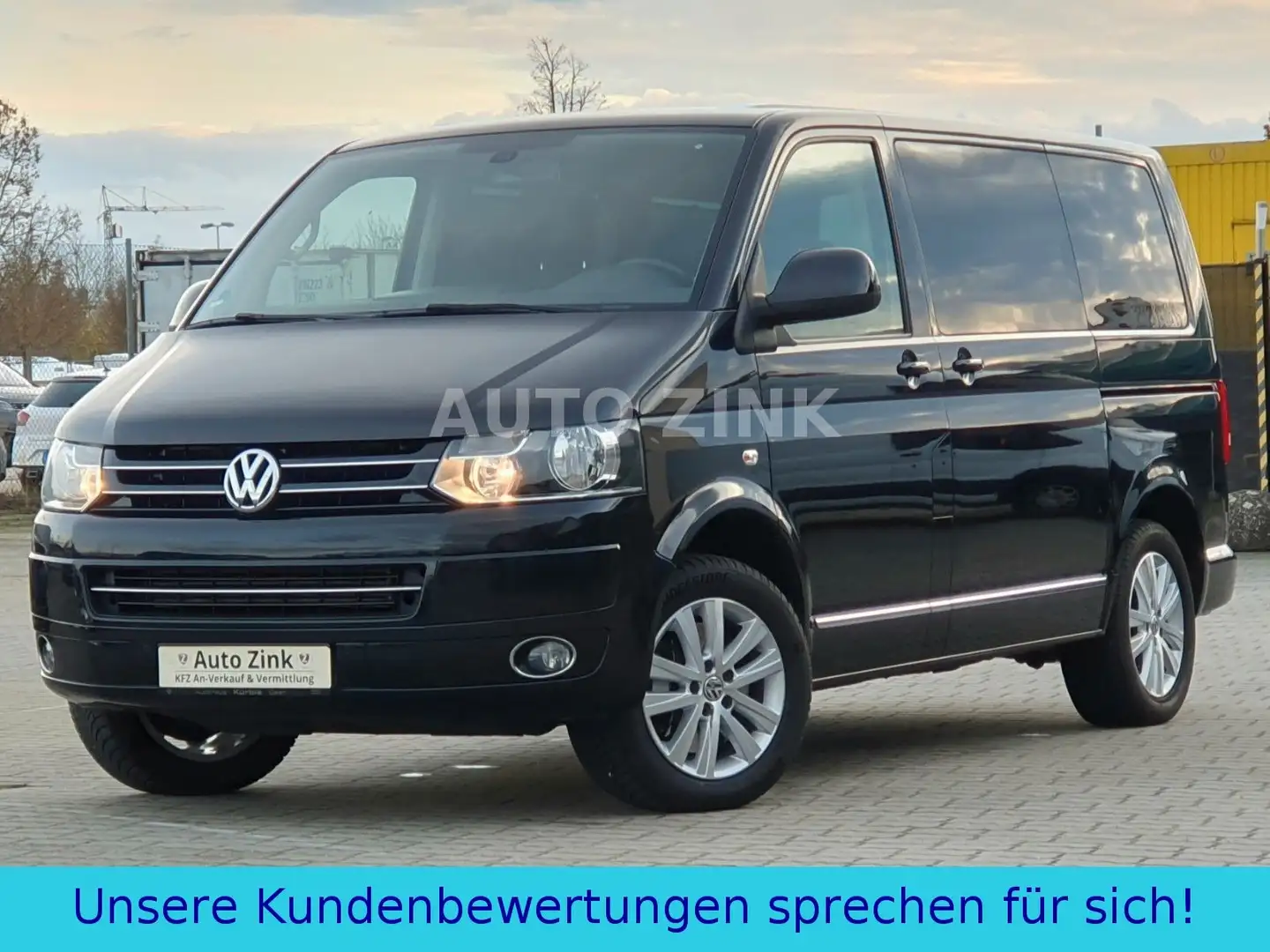 Volkswagen T5 Multivan Highline* LEDER* AHK* Standheizung* Negro - 1