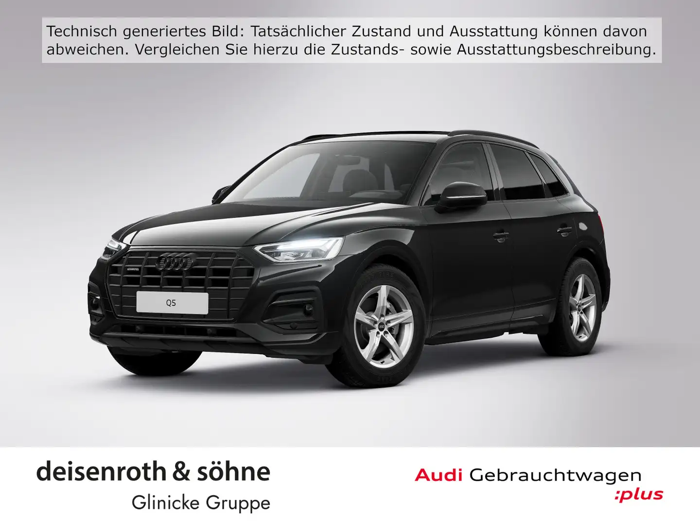 Audi Q5 Advanced 40 TFSI qu Nav/Pano/ASI/Kam/ACC/LHZ Nero - 1
