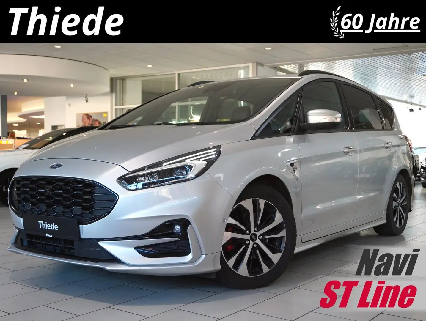 Ford S-Max 2.0D ST-LINE NAVI/LED/KAMERA/DAB/SPORT/AHK Argent - 1