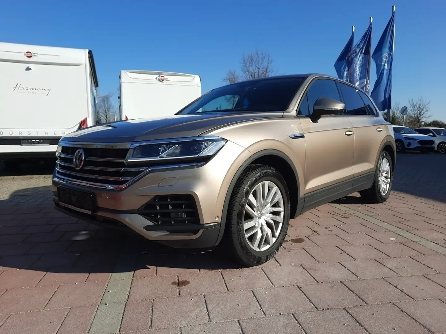 Volkswagen Touareg 3.0 V6 TDI TÜV NEU Luft AHK Nightvision Золотий - 2