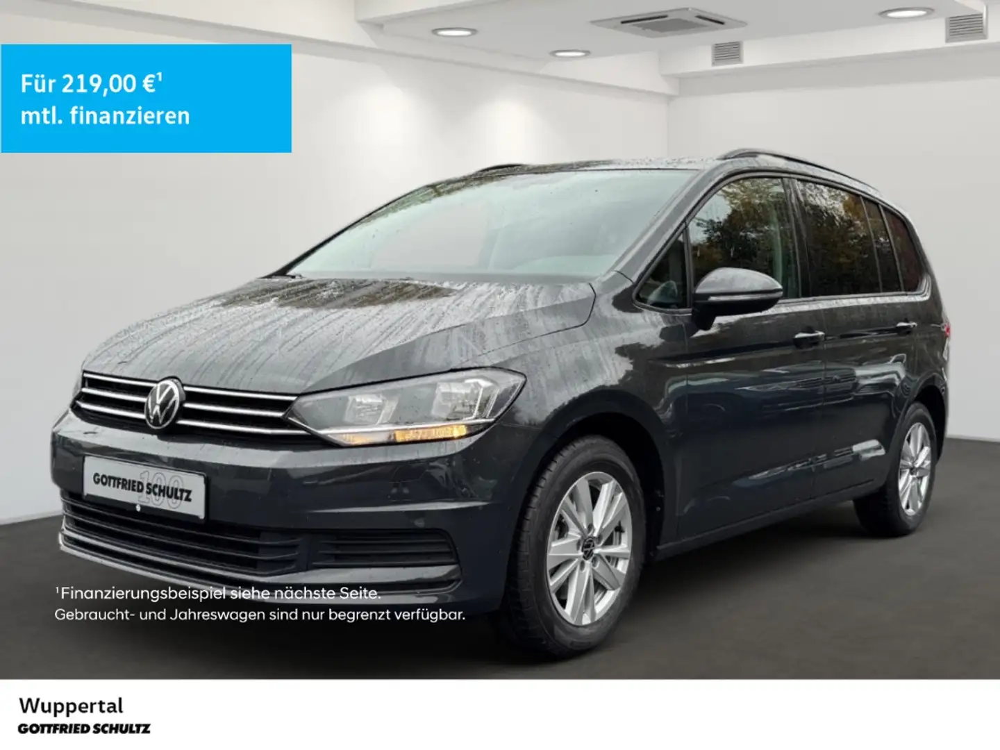 Volkswagen Touran 2.0 TDI DSG NAVI ACC SHZ PDC LM Grijs - 1