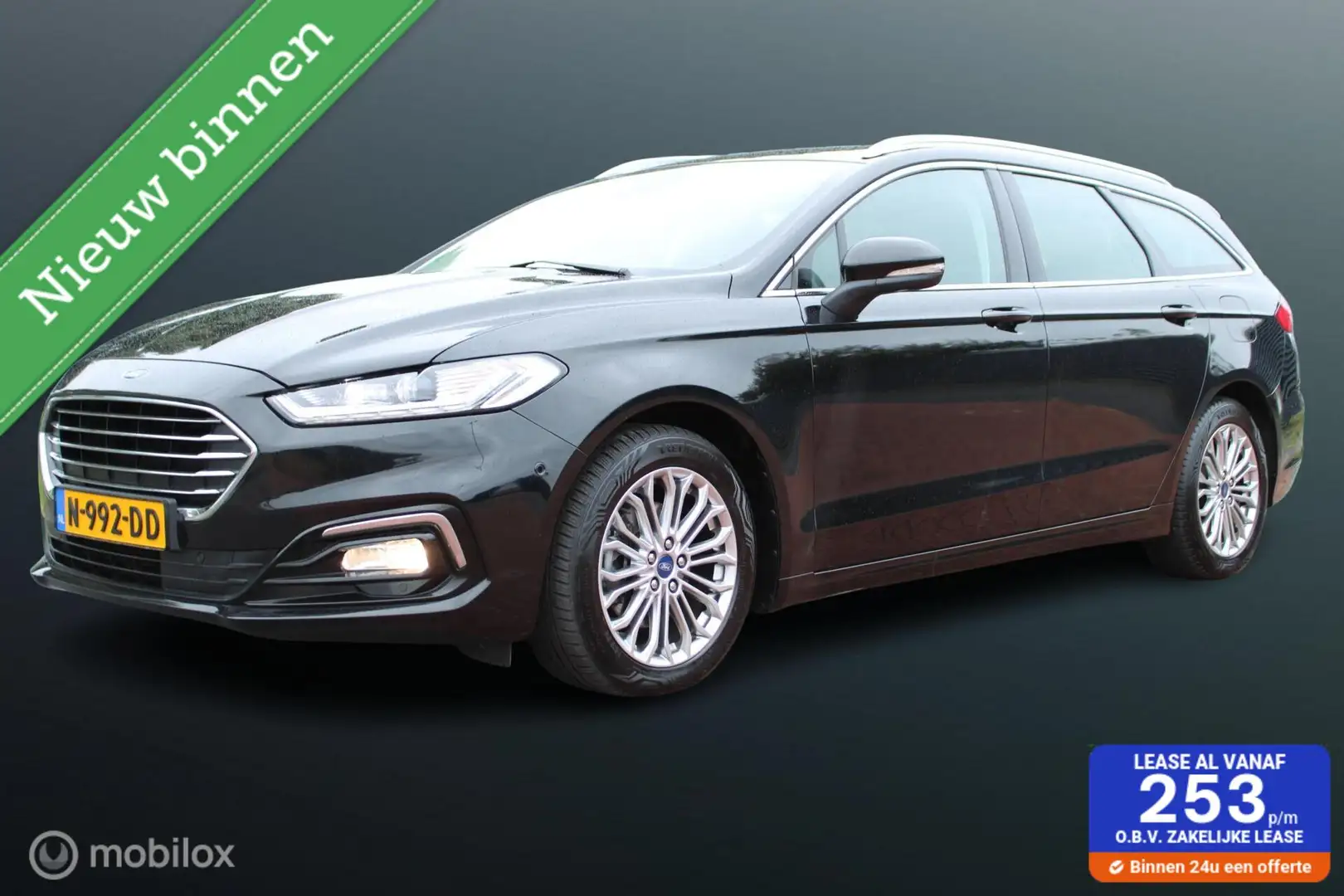 Ford Mondeo Wagon 2.0 IVCT HEV Titanium, Stoelverwarming, Navi Zwart - 1